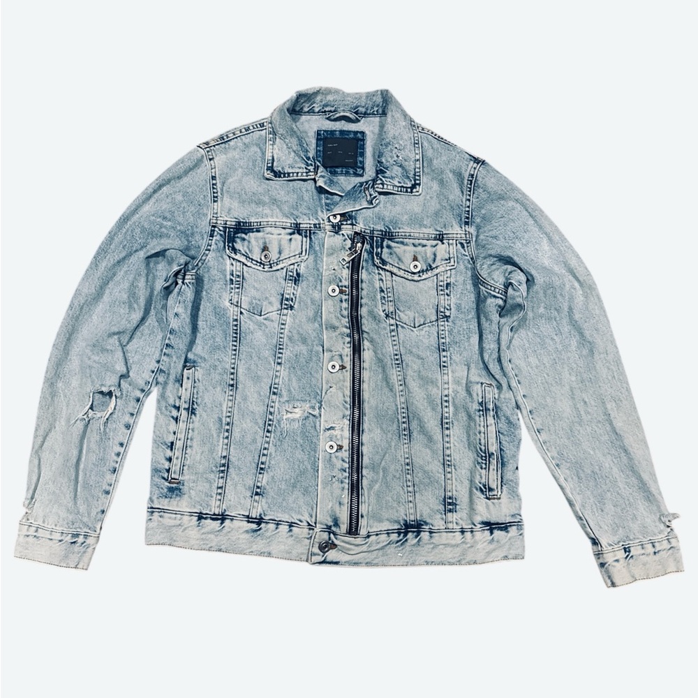 Zara Men's Washed Denim Jacket